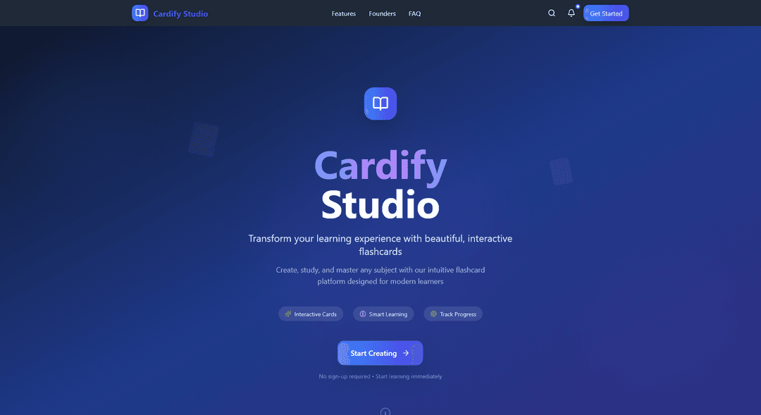 Cardify Studio project preview